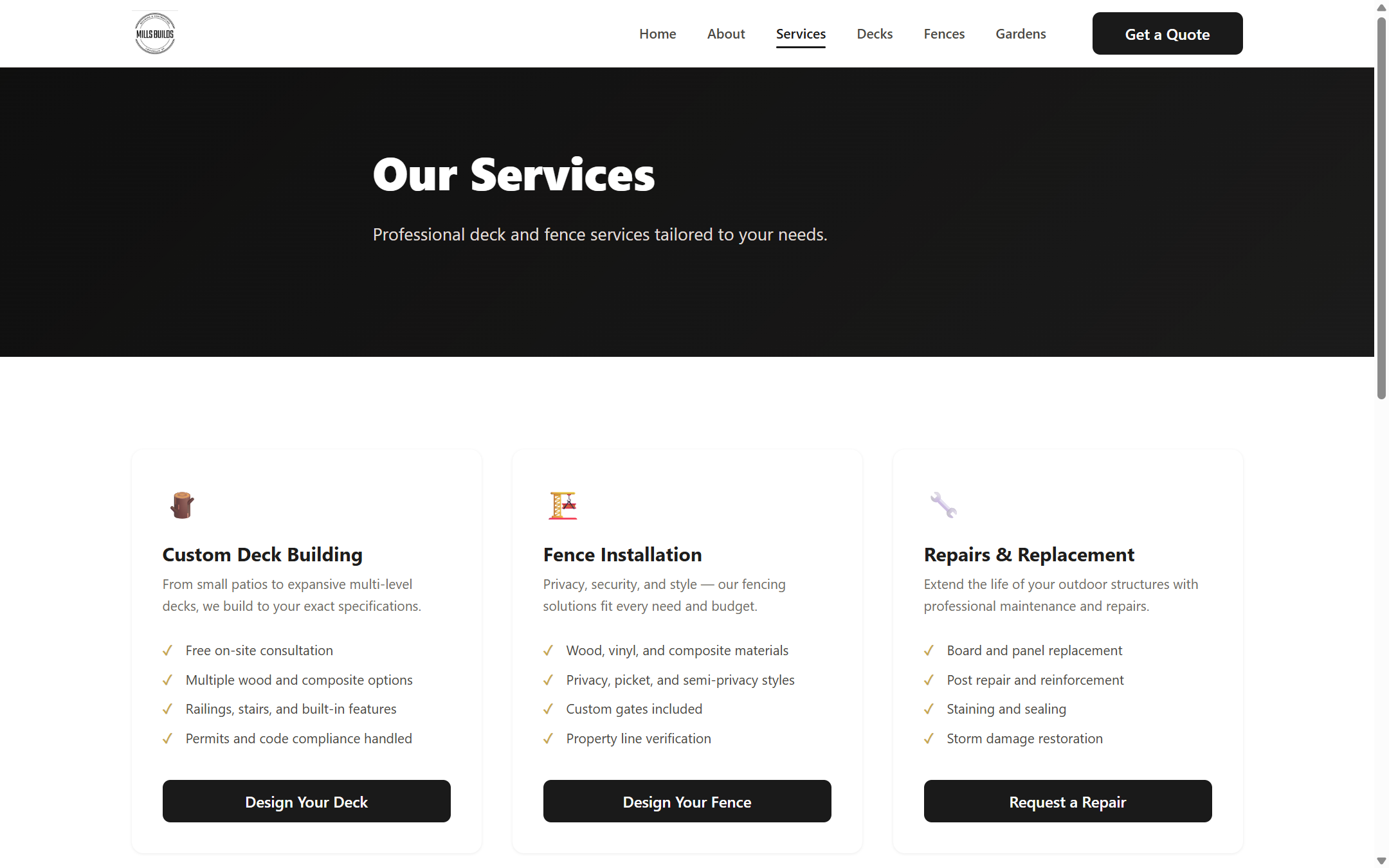 Services overview